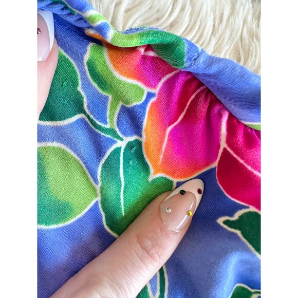 90’s Tropical Skirt Tankini size 14 - Picture 14 of 16